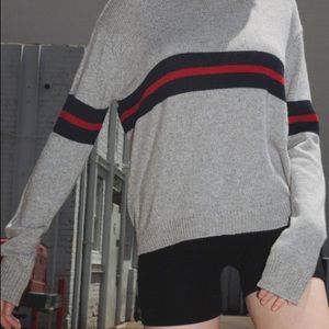 NWOT brandy Melville sweater+ brandy stickers